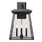Z-Lite Broughton Outdoor Wall, 4-Light, 12.5 In.W x 13.25 In.L x 21 In.H, Black/Clear Beveled 521B-BK - alternate 5